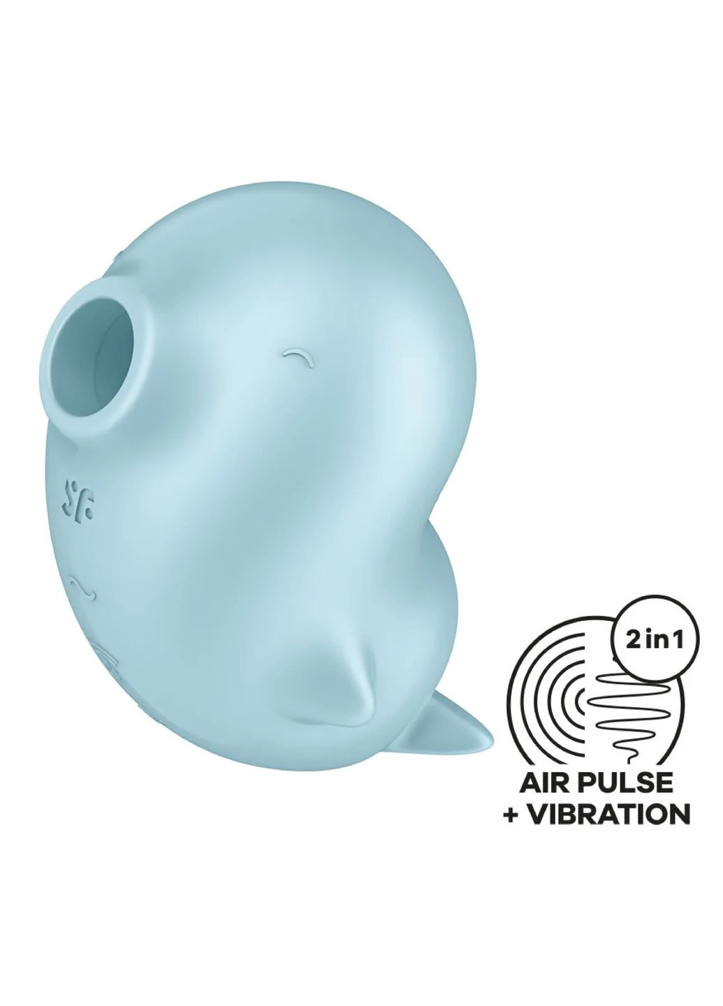 Вакуумний кліторальний стимулятор блакитного кольору Sassy Seal Satisfyer (382841201)