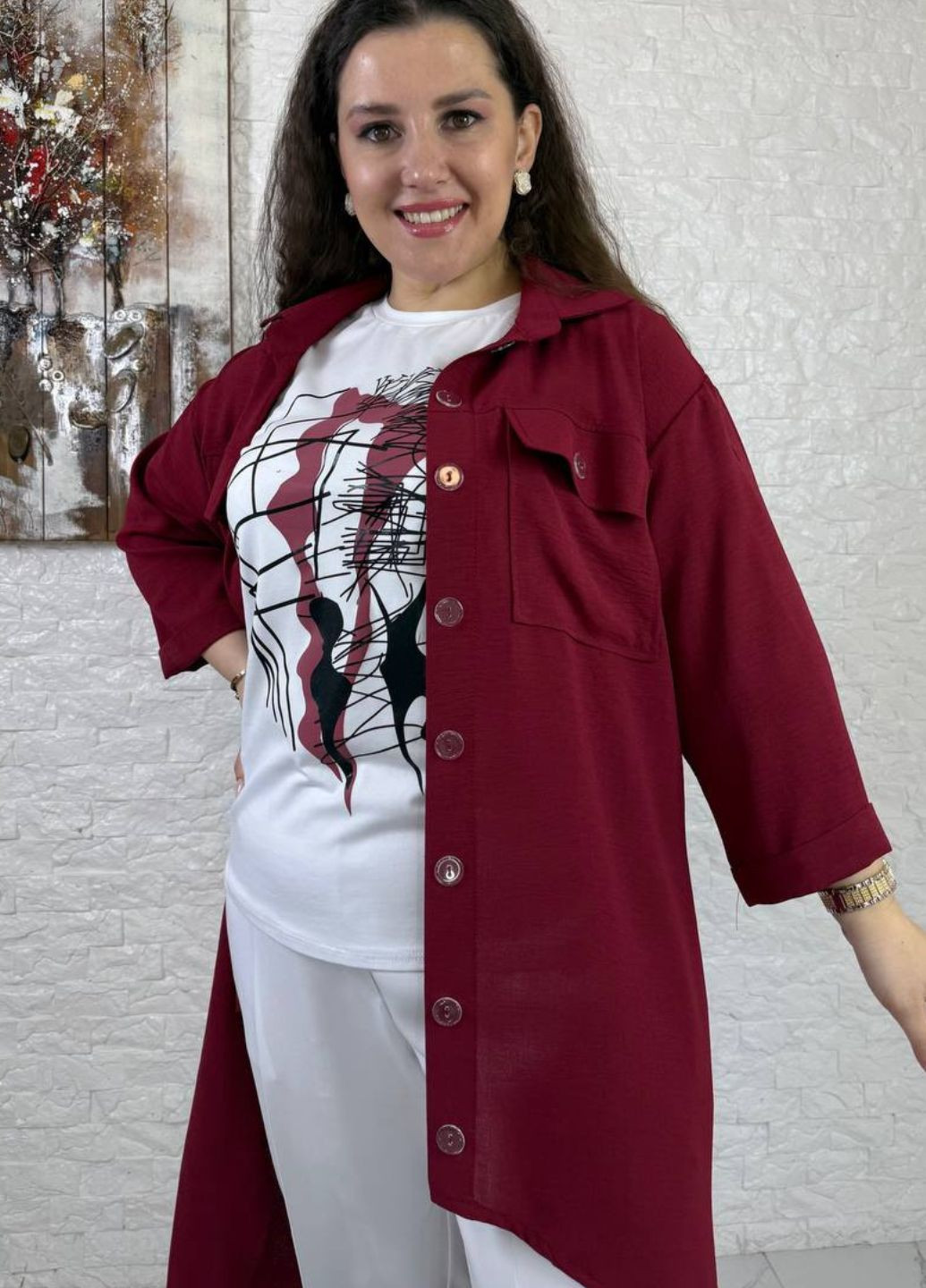 Костюм-тройка: рубашка, футболка и брюки Tik-Tak (340163689)