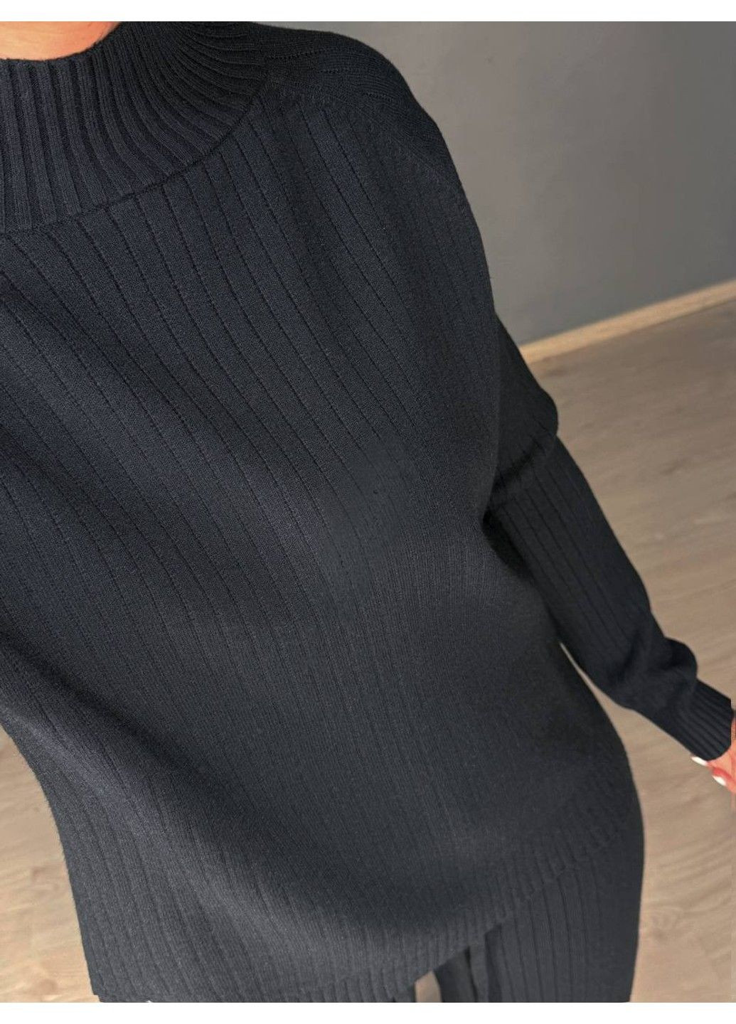 Костюм женский 8703-28108 свитер с брюками в рубчик вязаный оверсайз Accorddream (357226755)