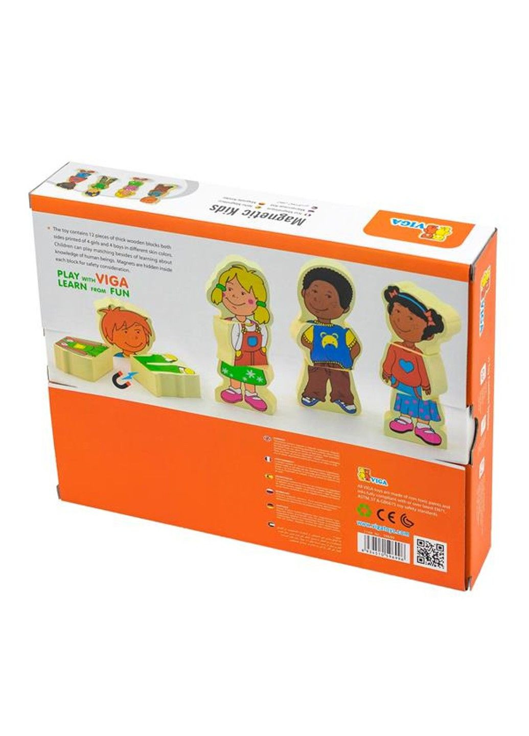 Набір магнітних фігурок Діти (59699VG) Viga Toys (335054616)