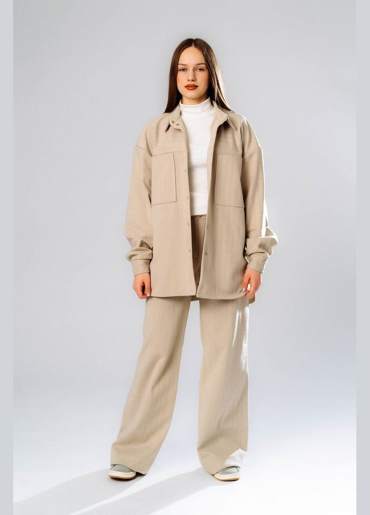 Бежевая рубашка Авекстекс