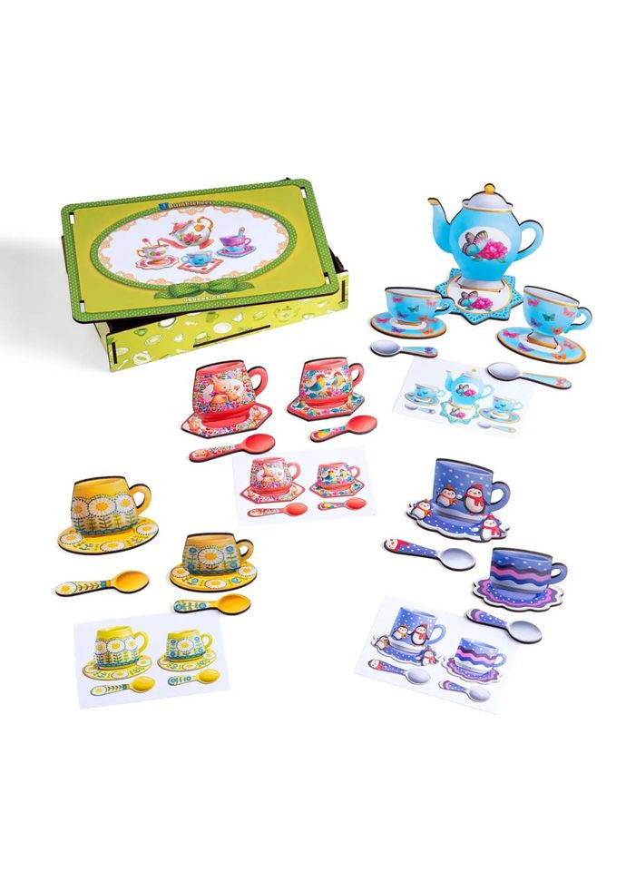 Настільна гра "Веселе чаювання" (ПСД191) PSD191 дерев'яна Ubumblebees (364130023)
