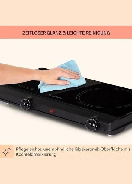 Настільна електрична інфрачервона плита Cookbuddy, Німеччина Klarstein (400403357)