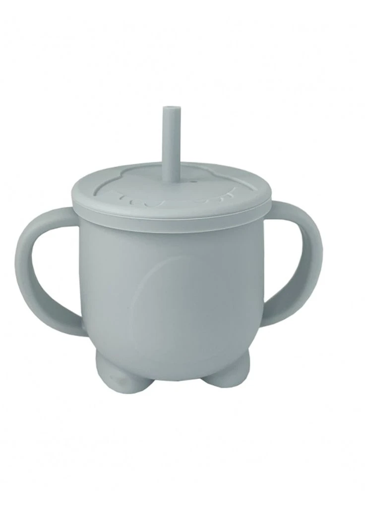 Кружка силіконова з кришкою та трубочкою No Brand (290888502)
