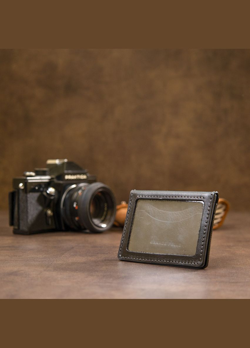 Шкіряна візитниця 11487 Чорний Grande Pelle (329152129)