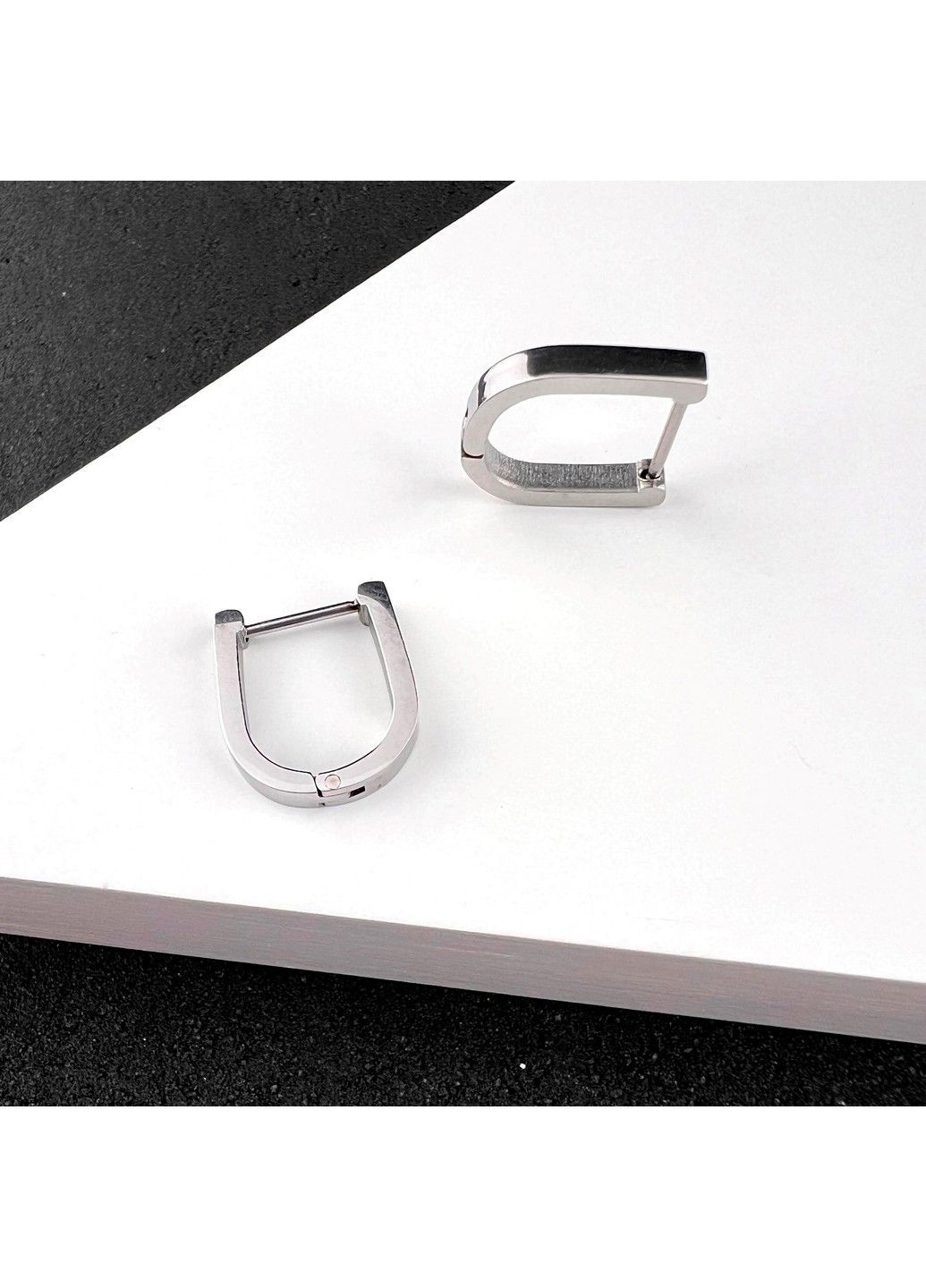 Сережки із нержавіючої медичної сталі ES-322 No Brand (299330470)