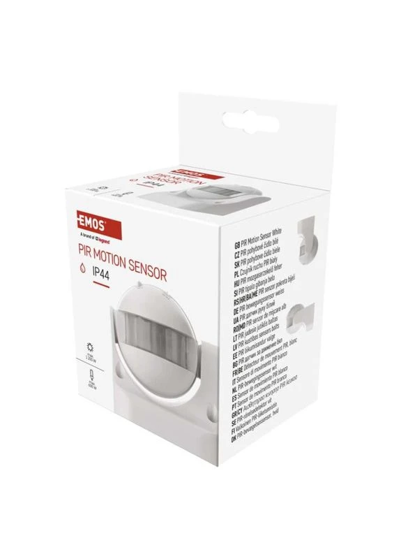 Датчик движения PIR IP44 W 1200W Белый G1120 Emos (398635004)