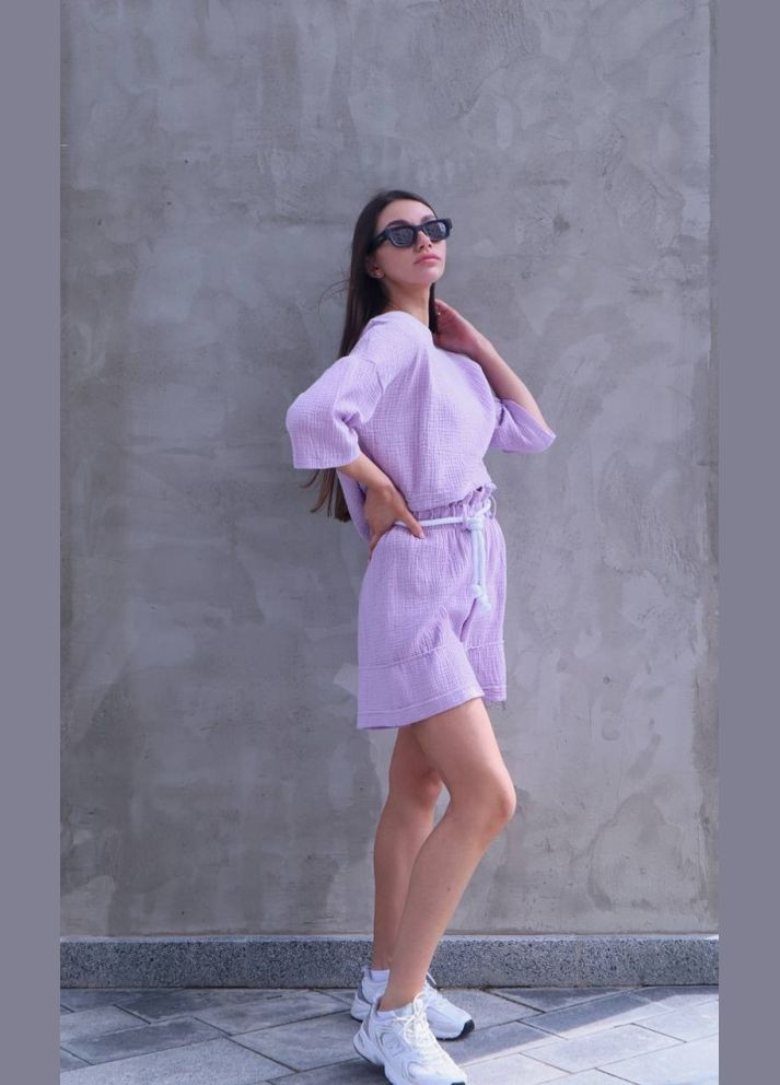 Жіночий комплект з мусліну Reload - Summer, бузковий No Brand (322700697)