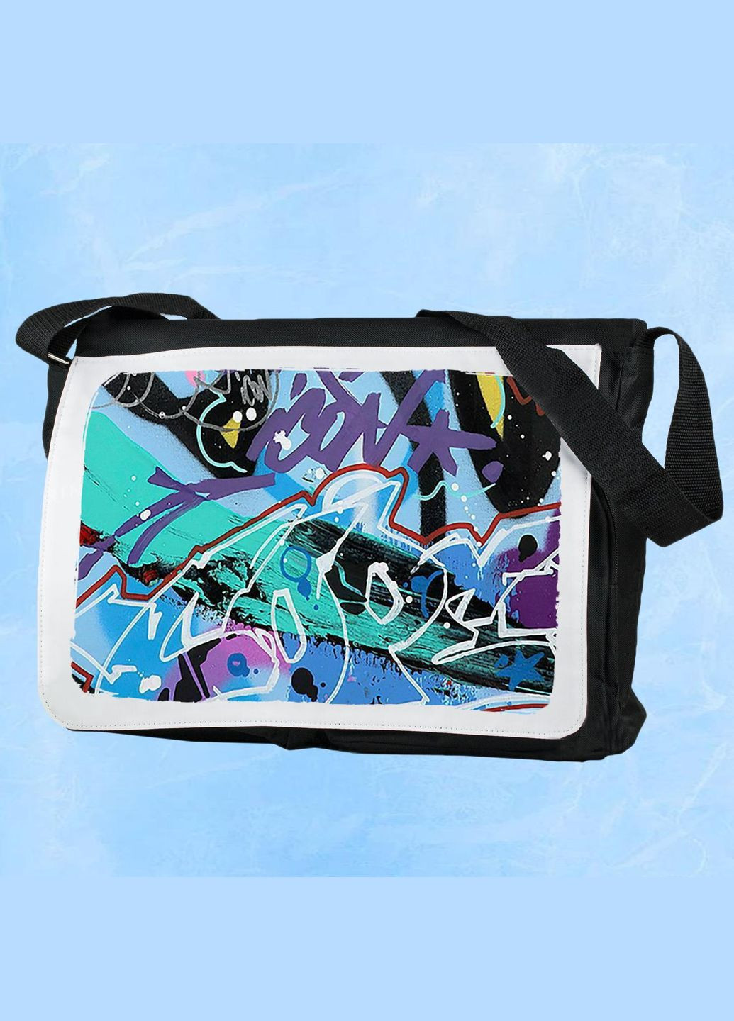 Мужская (женская) сумка через плечо для спортзала дорожная универсальная Style #010 Черный No Brand (322119642)