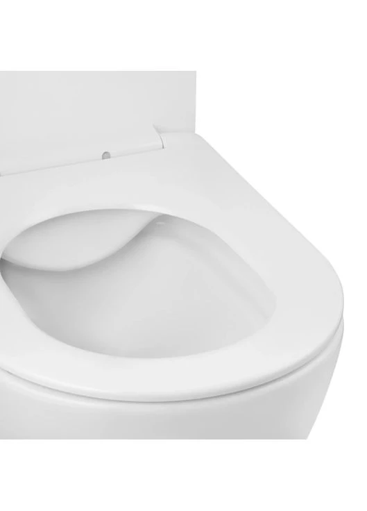 Унітаз підвісний безобідковий Harz WHI523632 RIMLESS з сидінням (KH523632WHIR) () Kroner CV032969 (385681923)