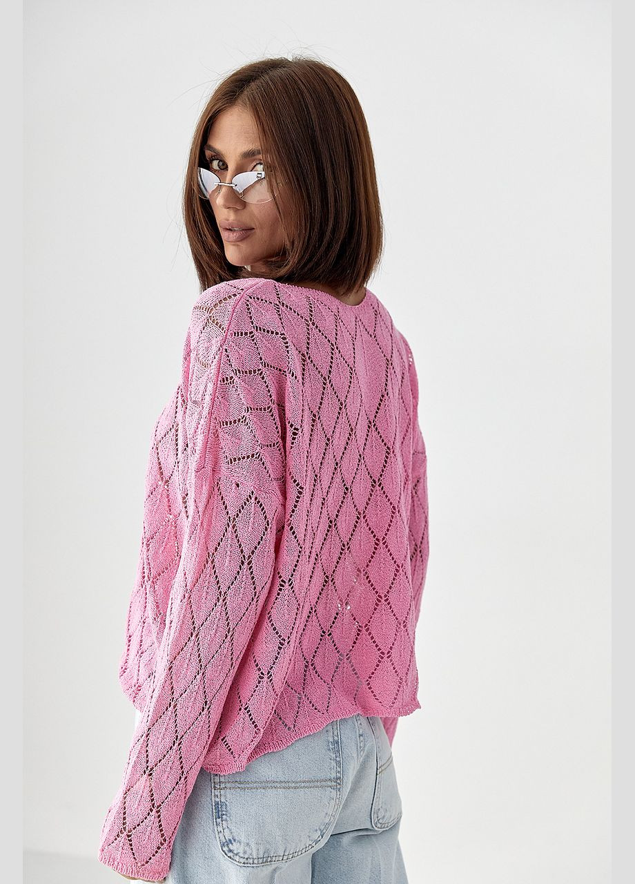 Жіночий джемпер з ажурної в'язки Lurex (340423351)