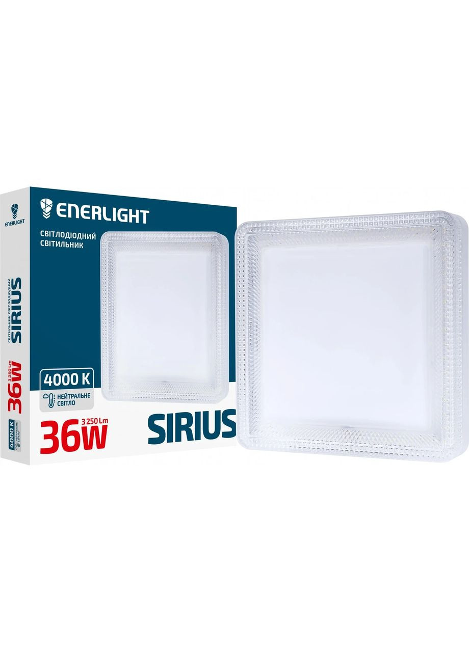 Светильник потолочный светодиодный накладной 36W SIRIUS 4000К Enerlight (350881274)