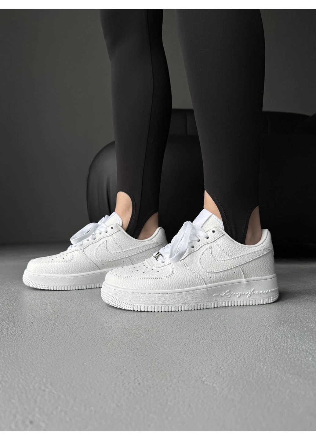 Белые летние кроссовки nike x nocta air force 1 low certified lover boy white найк аир форс No Brand