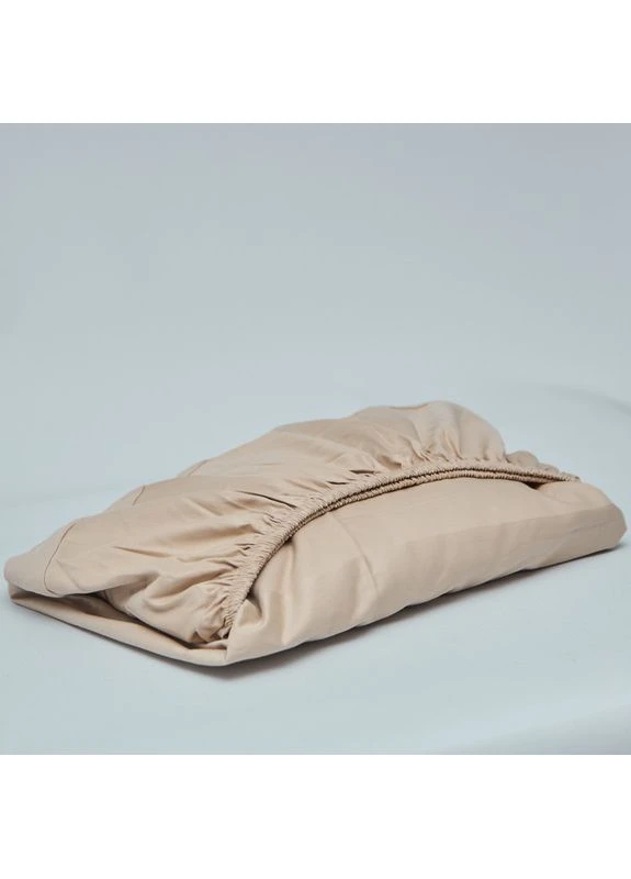 Простыня на резинке Satin Stripe 80х200х25 см (MS-850006942) Moon&Star Cream Latte (394448002)