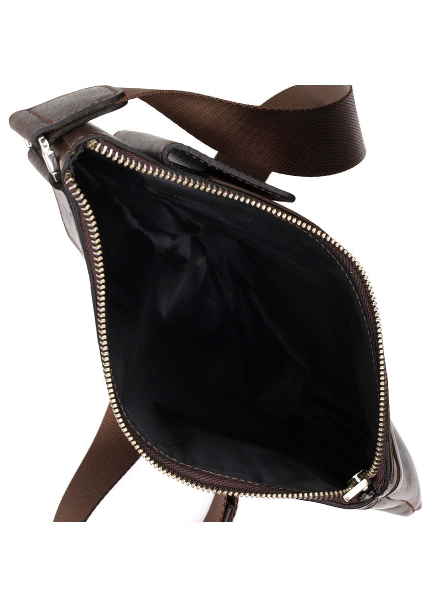 Стильна чоловіча сумка на плечі із натуральної шкіри 11669 Коричнева Grande Pelle (298568003)