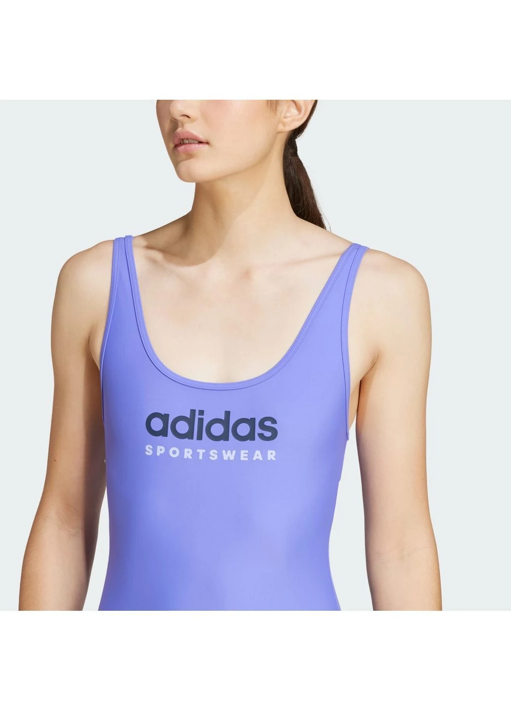 Фіолетовий купальник суцільний adidas Sportswear U-Back JG8474