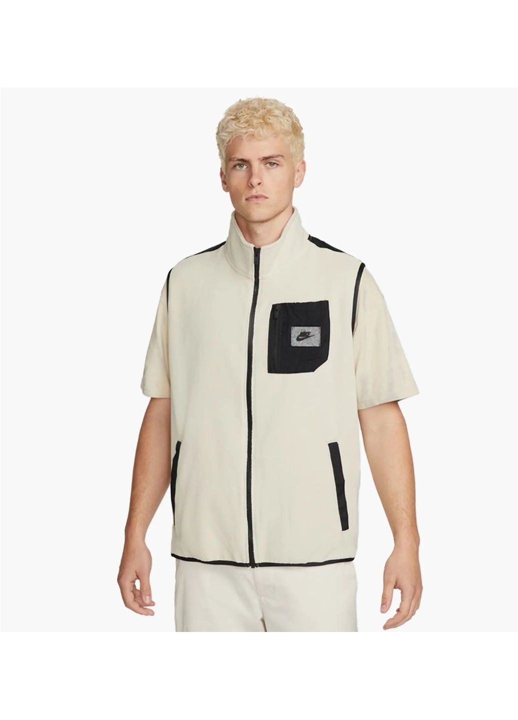 Мужская жилетка M Nsw Spu Tf Polar Flc Vest Beige Dq5105-206 Nike (365962473)