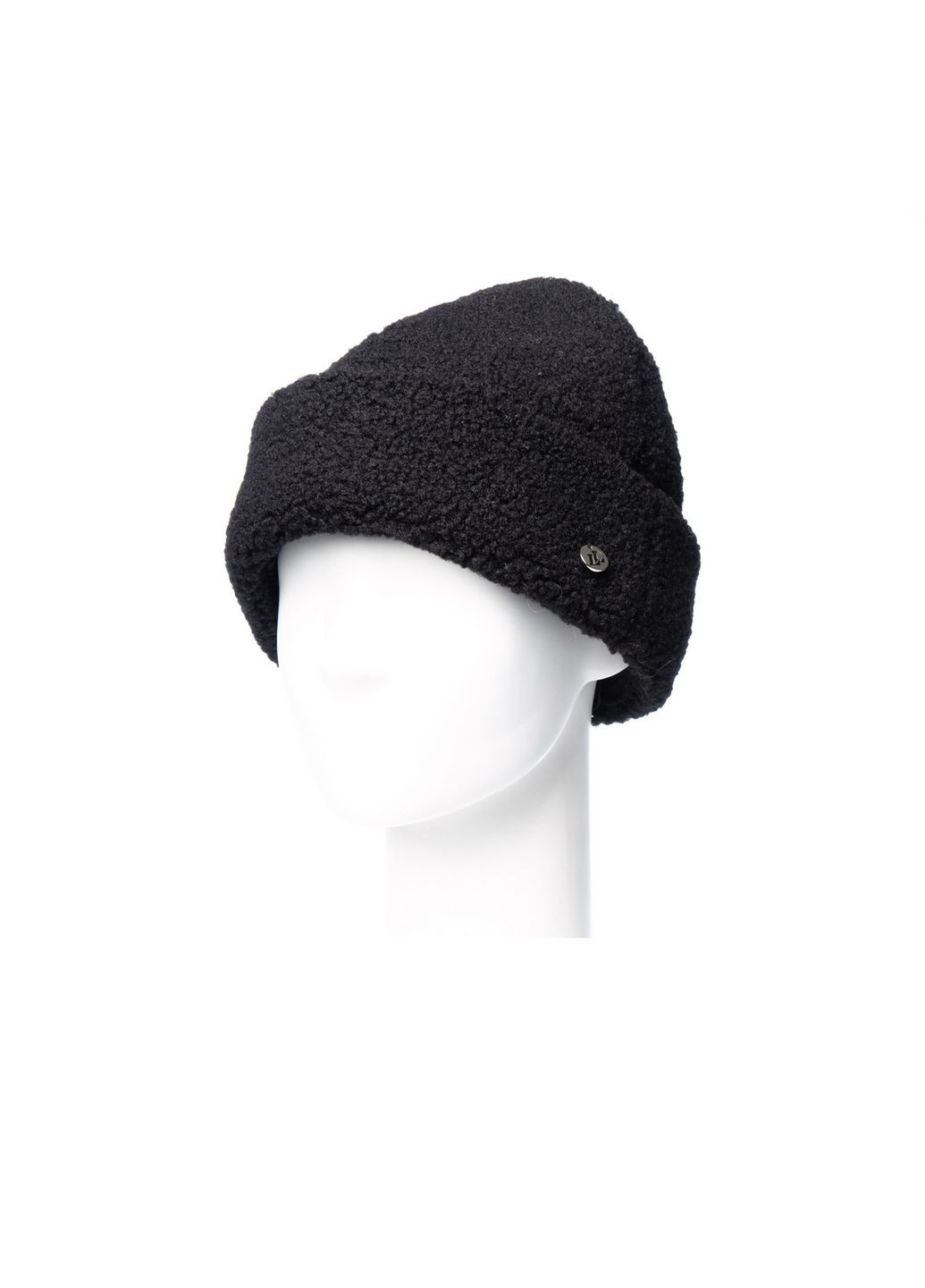 Шапка кубанка жіноча штучне хутро каракуль чорна CASSIE LuckyLOOK 255-067 (322792951)