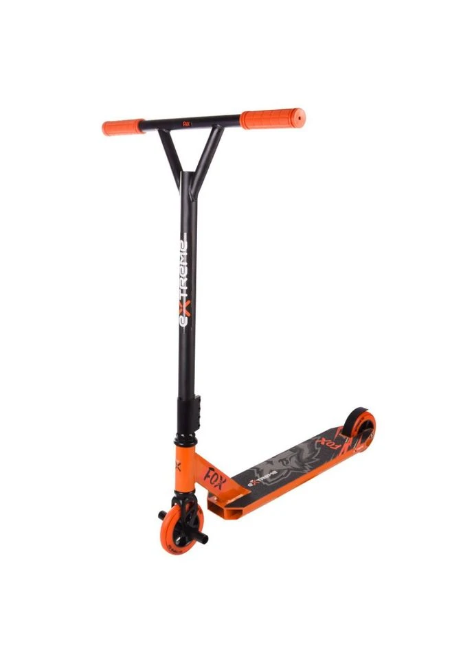 Самокат трюковый 2-х колесный TR21005 (RL7T) Extreme Motion FOX, PU 110 мм (Оранжевый) No Brand (330606204)