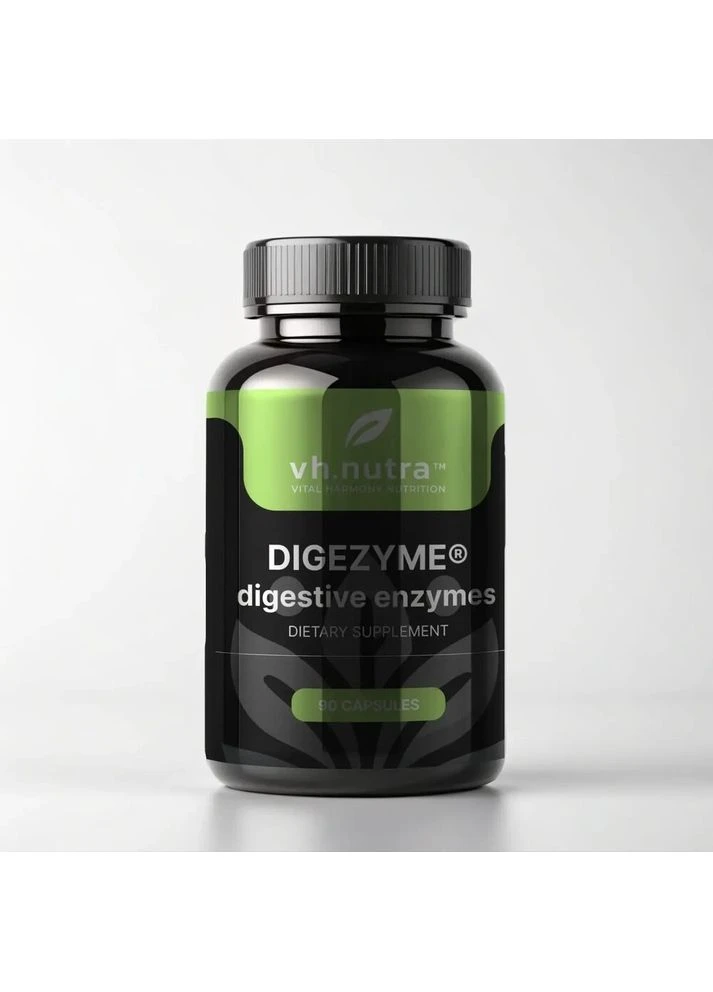 Мультиензимний комплекс DigeZyme, 90 капсул для травлення VitalHarmony (380325985)