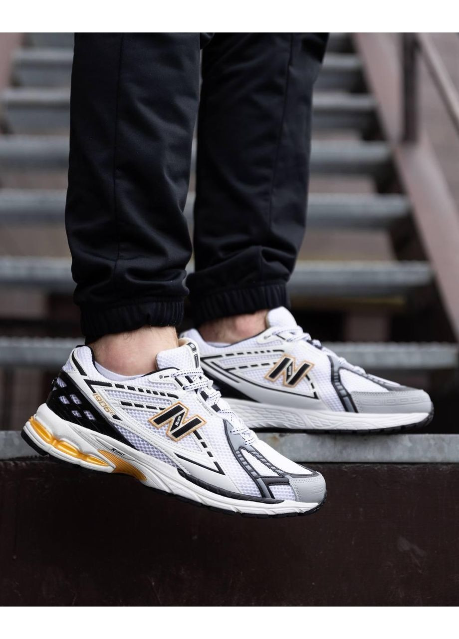 Чорні Осінні кросівки чоловічі new balance 1906r white gold silver black нью беланс 1906r No Brand