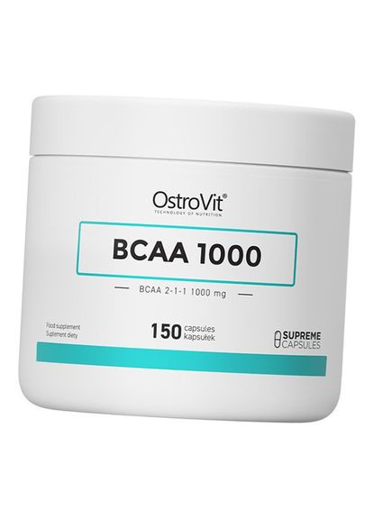 BCAA в капсулах, BCAA 2:1:1 1000, 150капс (28250005) Ostrovit (276195172)