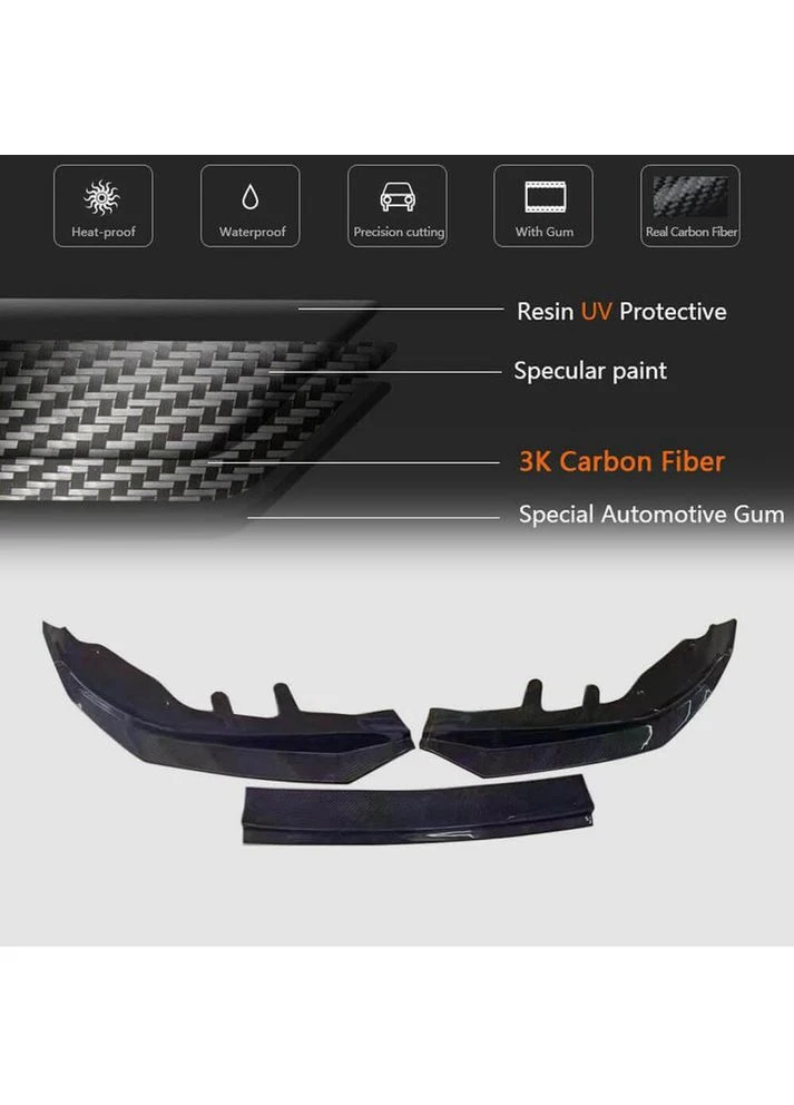 Накладка на передній бампер Lip V1 (для G22/G23 M-Sport, Карбон) для 4 серія G22/23/26 2020- рр BMW (392177613)