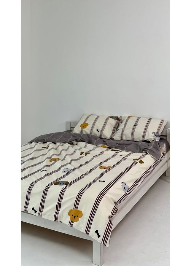 Постельное белье двуспальное Home Сатин 21070 180х215 см DUSHKA (366574497)