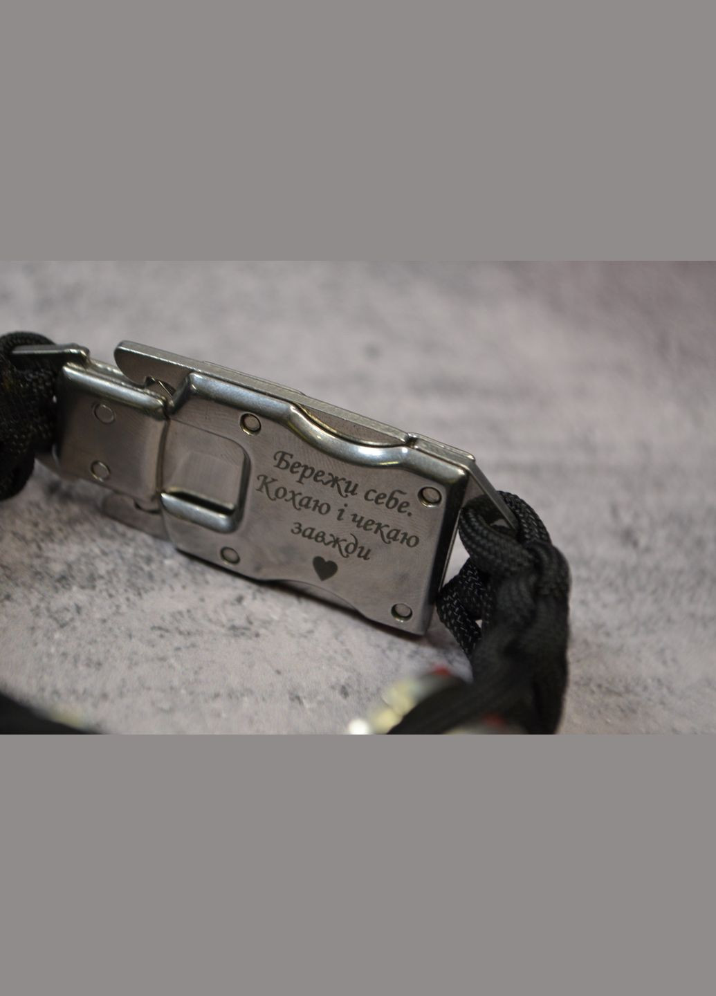 Браслет со знаком ДШВ, Архангелом Михаилом, Георгием Победителем и гравировкой на ноже No Brand (355796097)