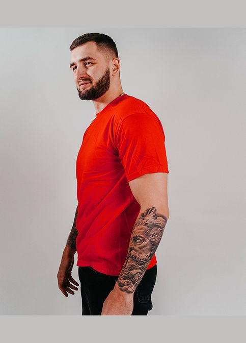 Червона футболка чоловіча valueweight (061036e3ml) з коротким рукавом Fruit of the Loom