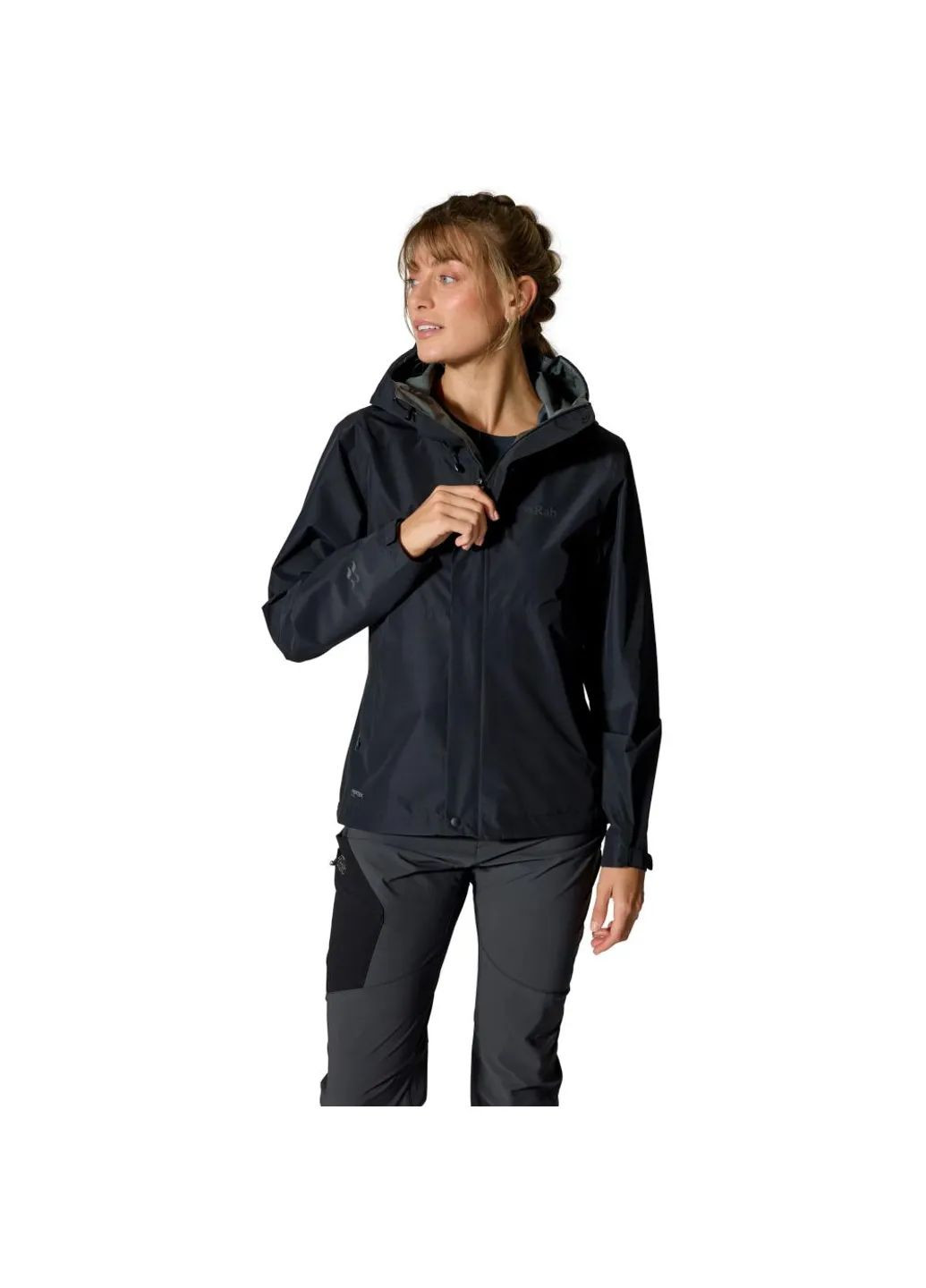 Чорна демісезонна куртка downpour jacket wmn Rab