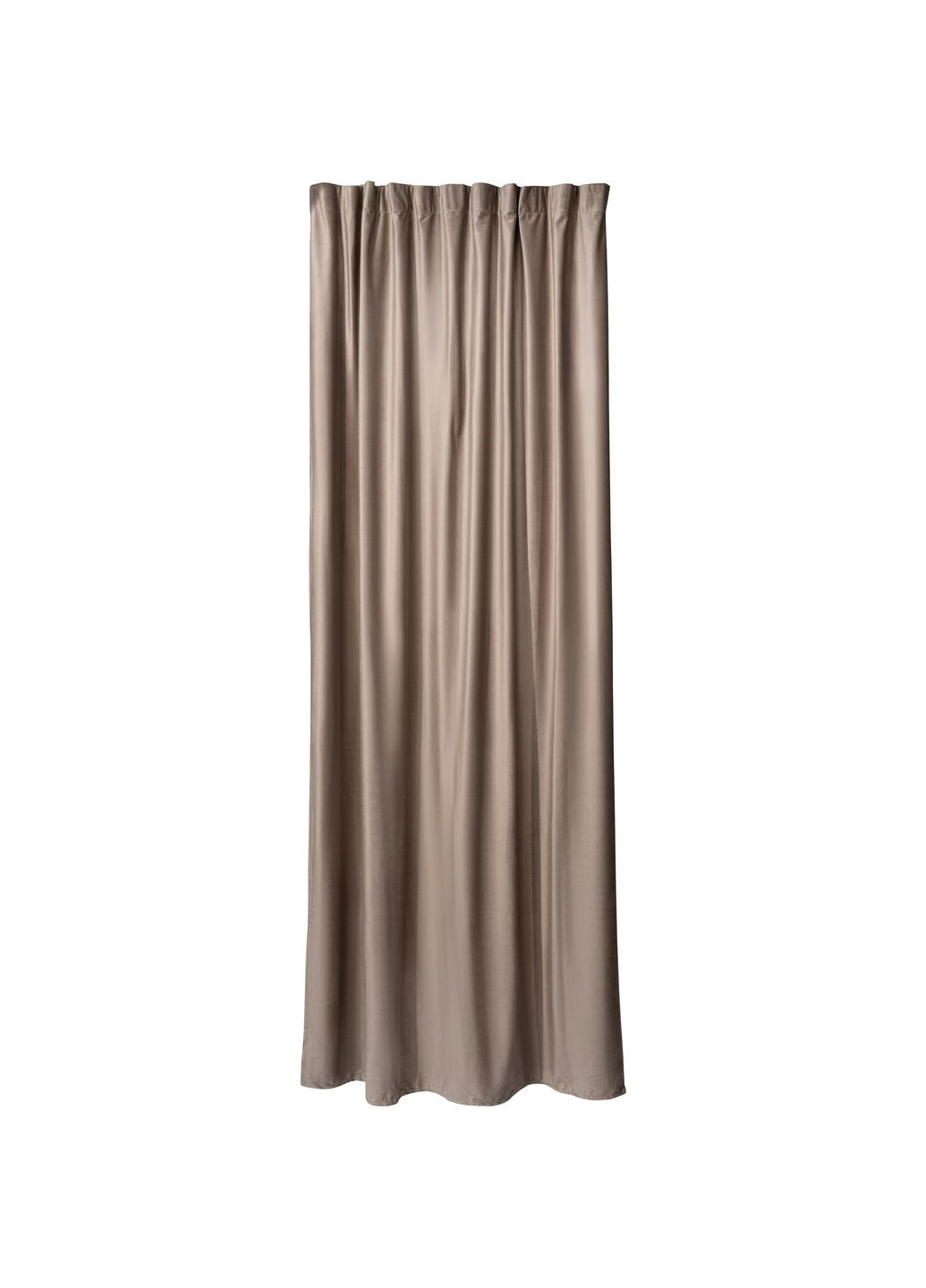 Штора атлас ширина 150см, высота 260см коричневый 1шт No Brand (316461146)