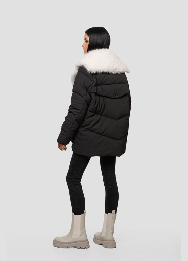 Черно-белый зимний Пуховик Vicco