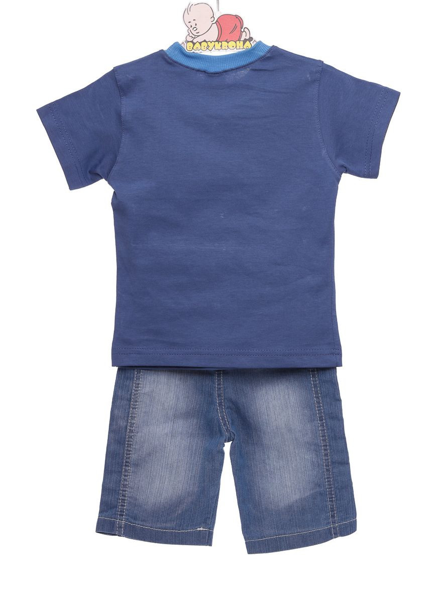 Синій літній футболка з шортами для хлопчика джинсові truck синій 92 см (31292) BABYKROHA