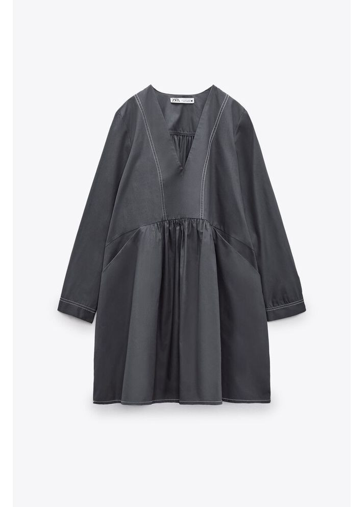 Серое платье 2183/042 Zara