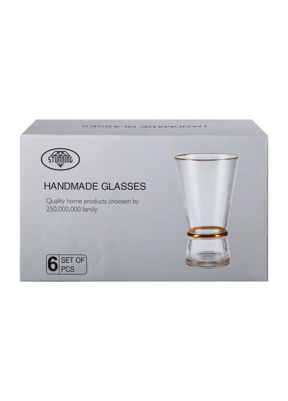 Набір з 6 склянок, 400 мл, для лимонаду, води, соку та коктейлів HP-16-9 (A-032889) Yiwu (341307370)