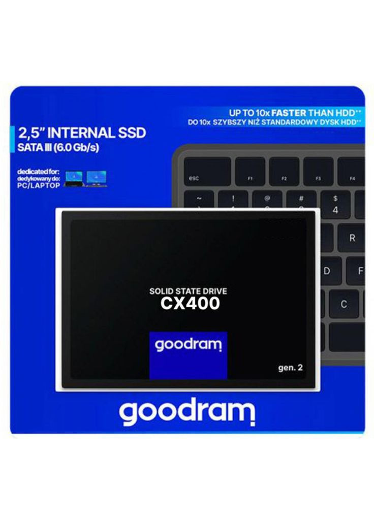 Накопитель SSD 128GB CX400 2.5" SATA 6 Gb/sec 3D NAND Flash Goodram (314749178)