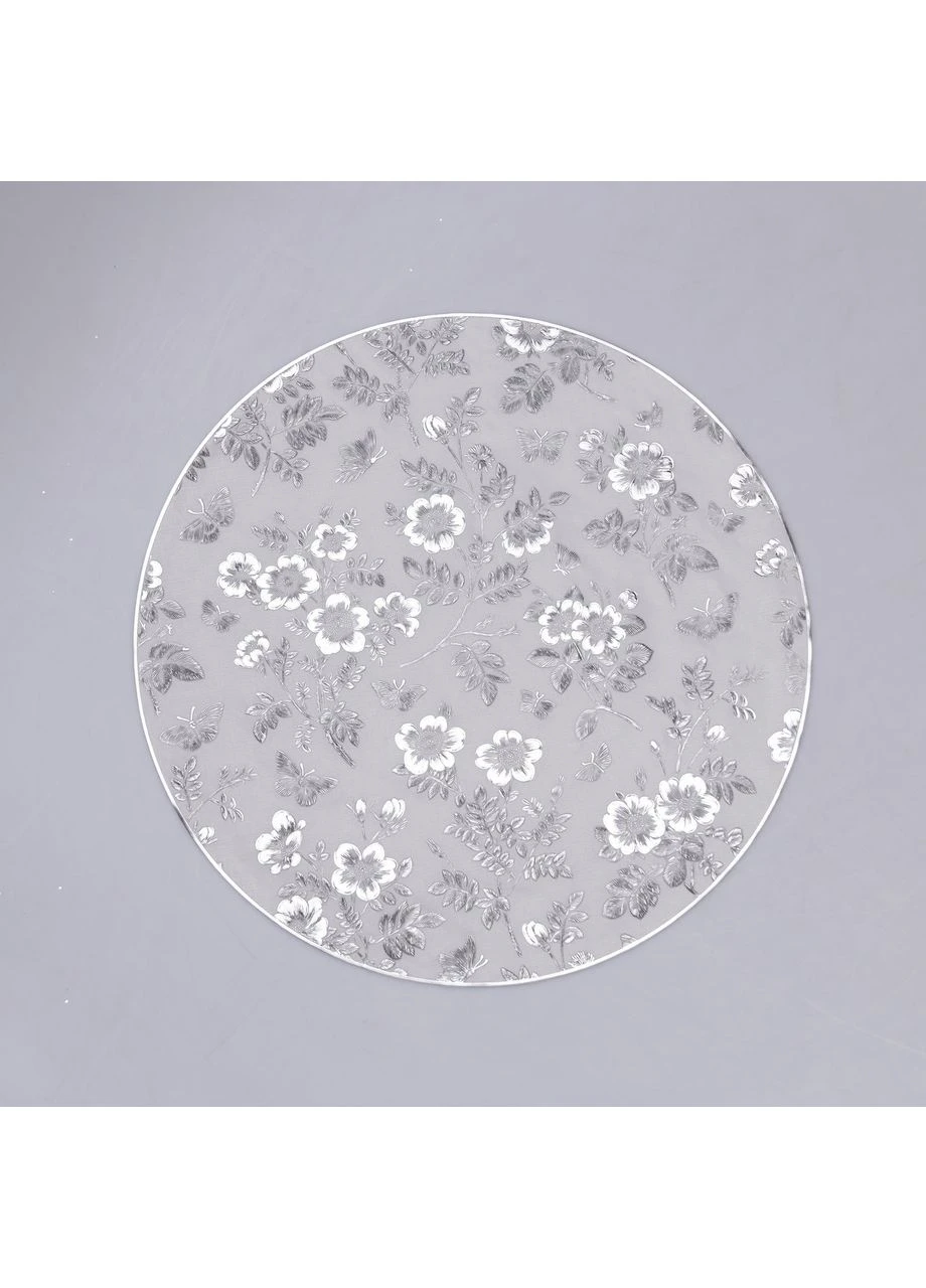 Килимок для сервірування столу Flowers 38 см, срібло HP-36327-12G Jooki (386624049)
