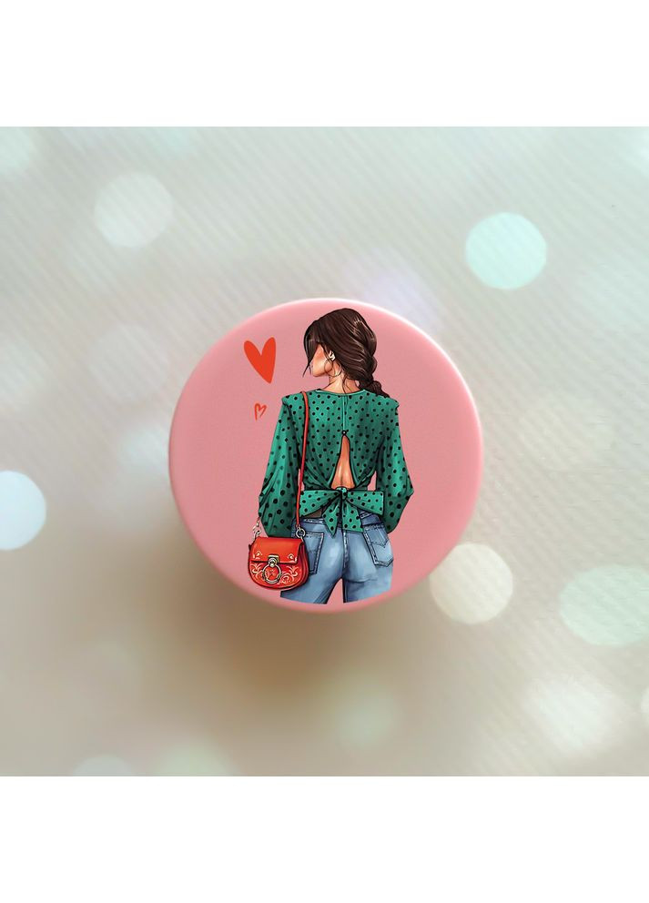 Держатель для смартфона / планшета попсокет Popsocket:: Девушка в зеленом (принт 224) Creative (360695752)