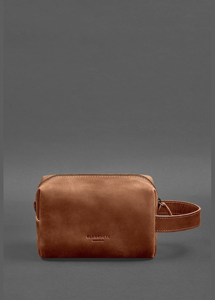 Шкіряна косметичка-несесер 5.0 світло-коричневий Crazy Horse (A-027453) BlankNote (329742904)