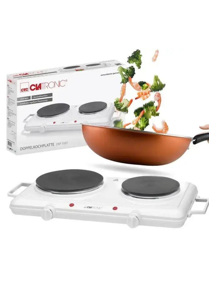 Електропліта DKP 3583 Біла Clatronic (349818408)