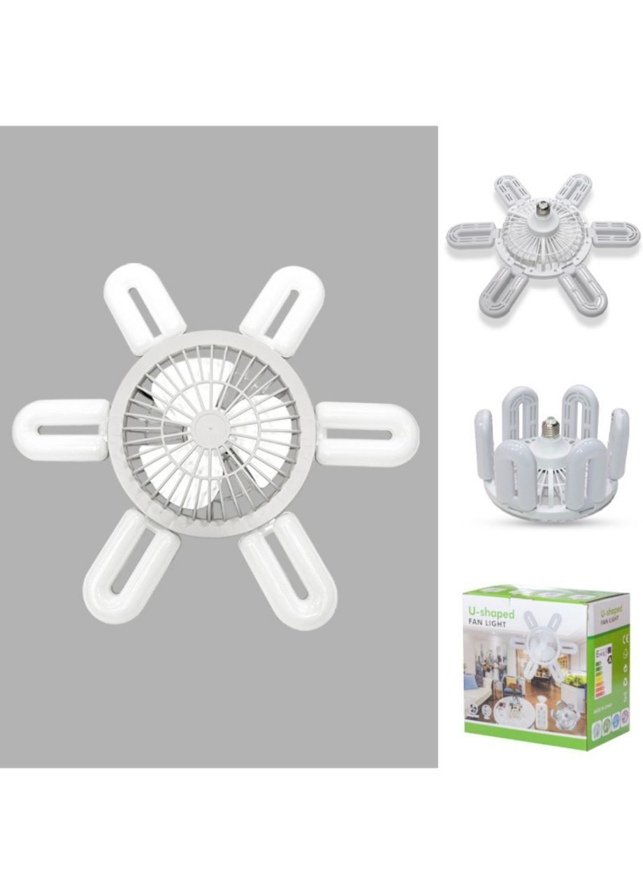 Лампа - вентилятор в патрон(E27) 60W 41*41 см No Brand (322538674)