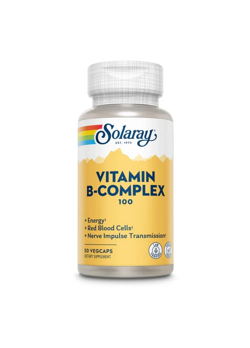 Витамины и минералы Vitamin B-Complex 100 - 50 vcaps Solaray (296189360)