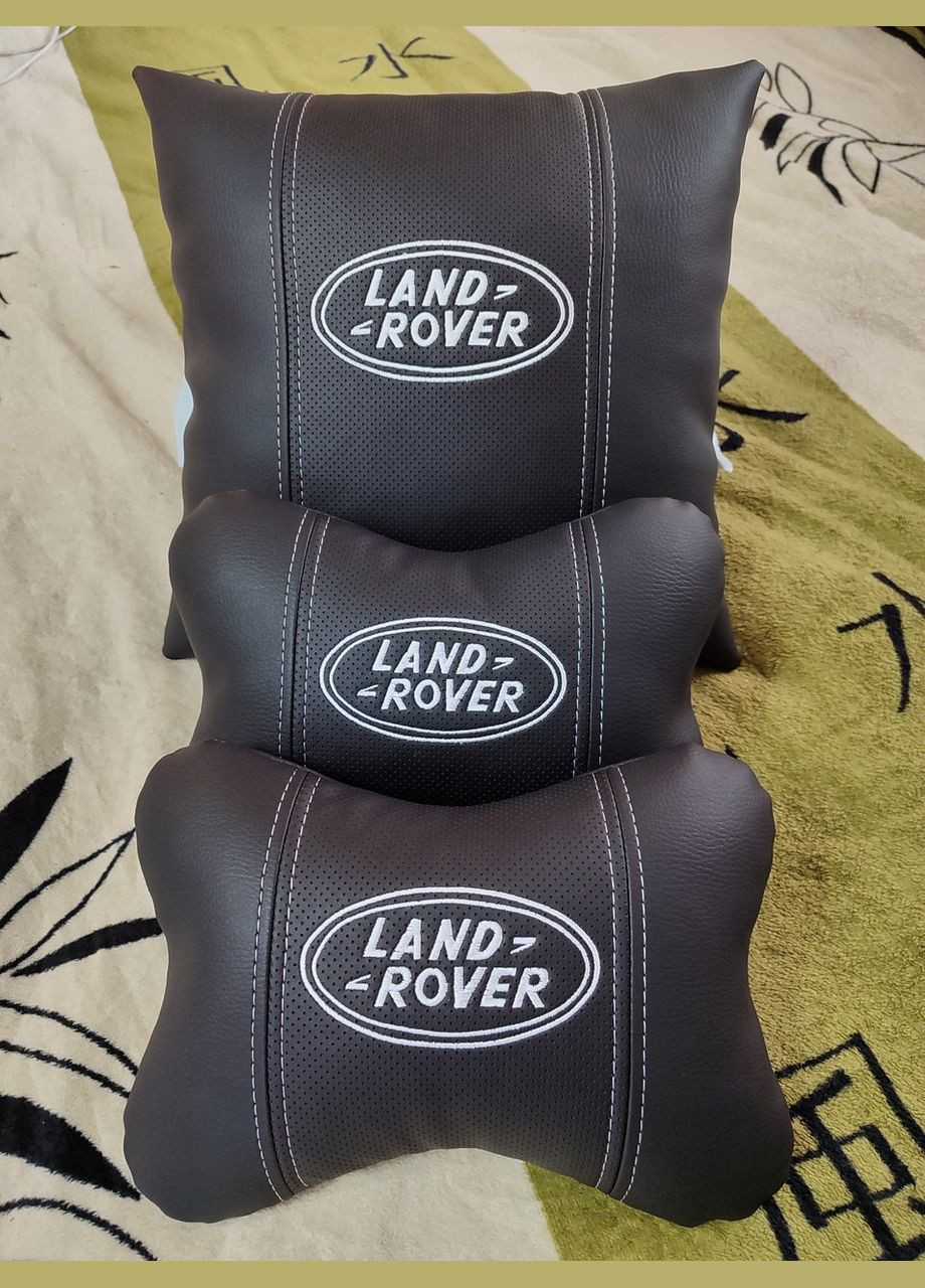 Автомобильная подушка-подголовник черная Range Rover — 112 Land Rover (340489805)