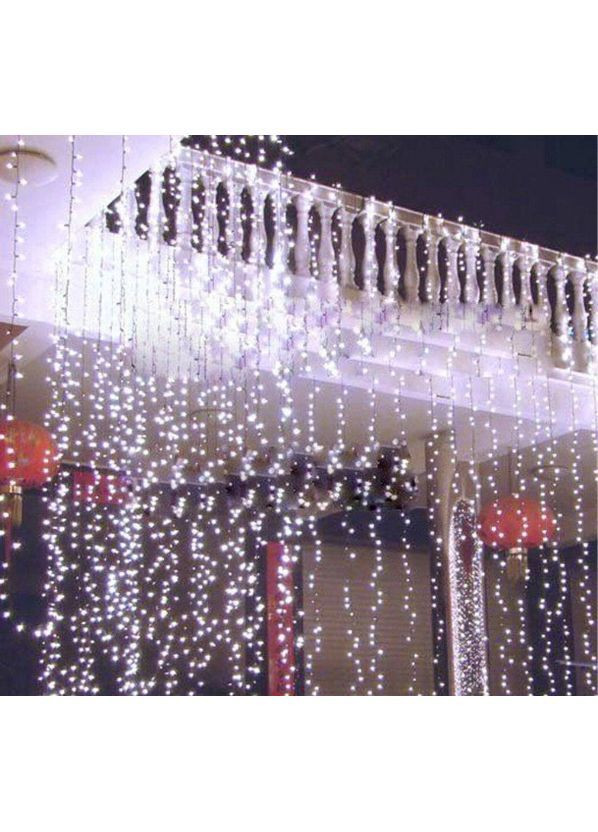 Гирлянда штора занавес Водопад 3х3 м 280 LED 3D Белый (1310152005) FMA (368754293)