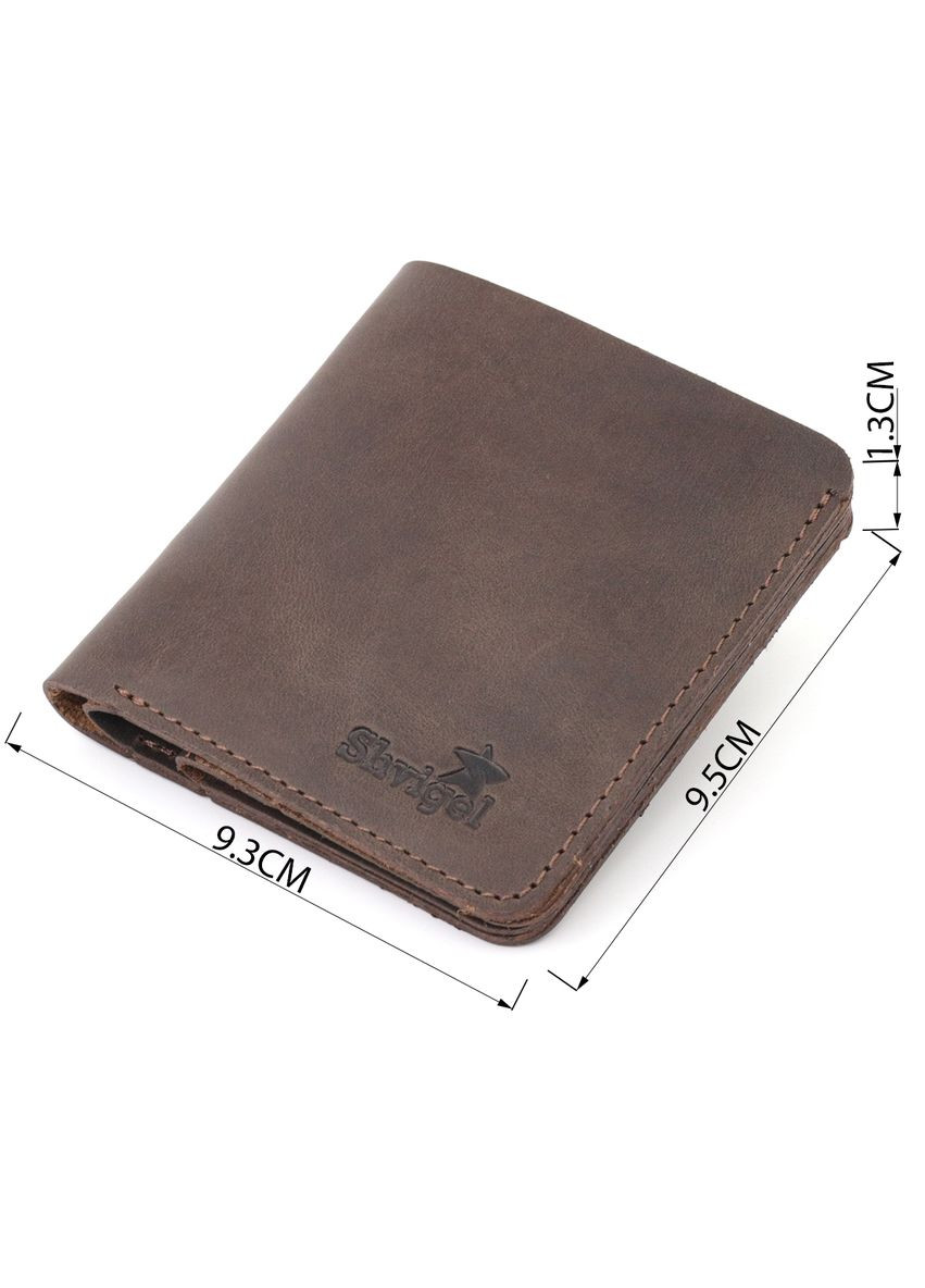 Винтажное кожаное мужское портмоне с монетницей на кнопке коричневое (sku_16601) No Brand (327819589)
