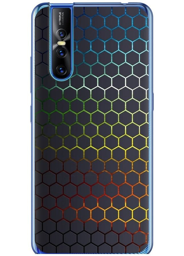 Силиконовый чехол 'Переливающиеся соты' для Endorphone Vivo V15 pro (331148784)