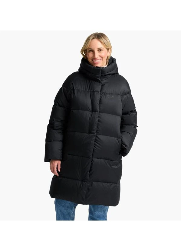 Черный зимний Пуховик Jack Wolfskin