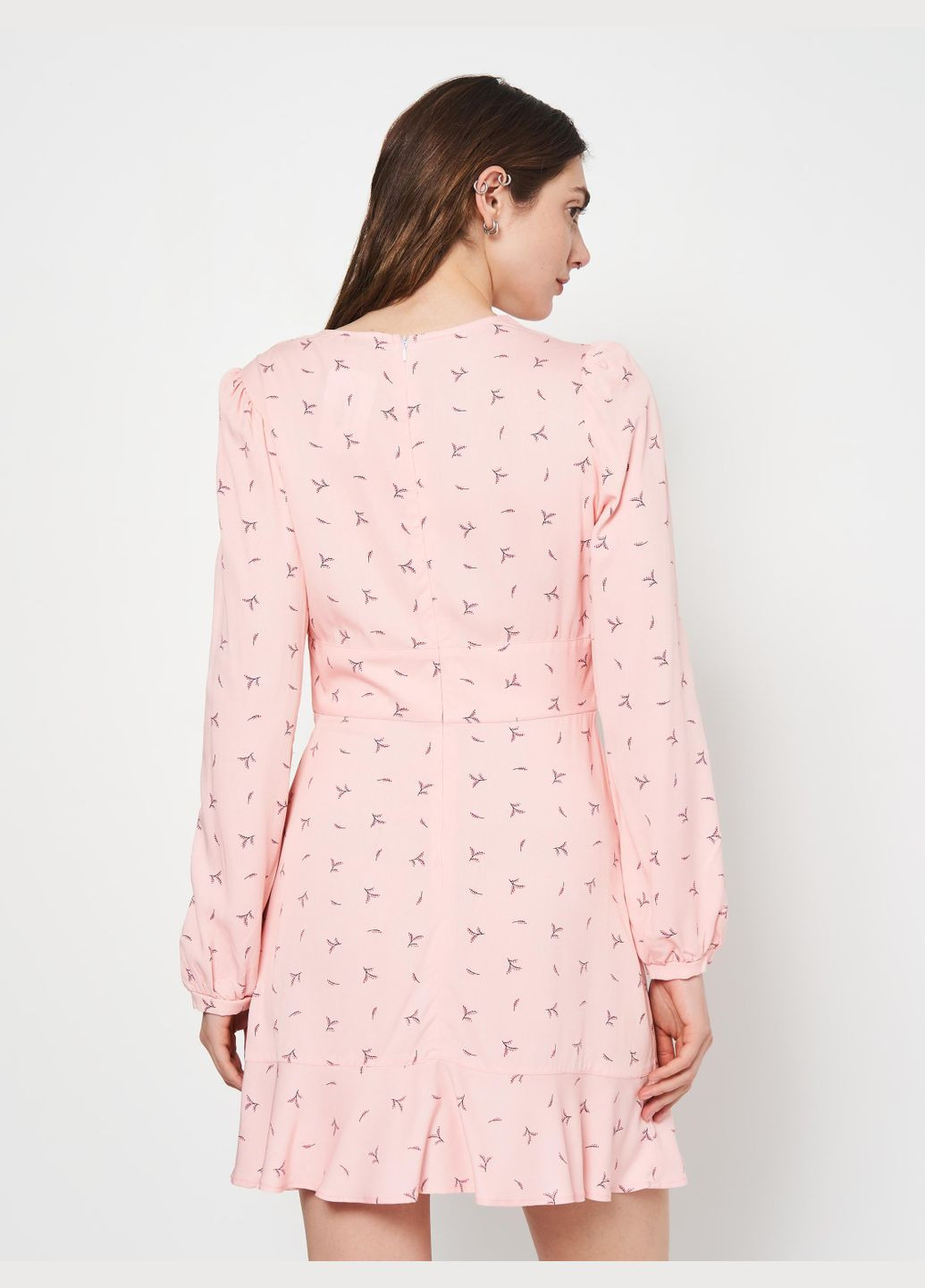 Розовое платье демисезон,розовый в узоры,suit`u Suit'u