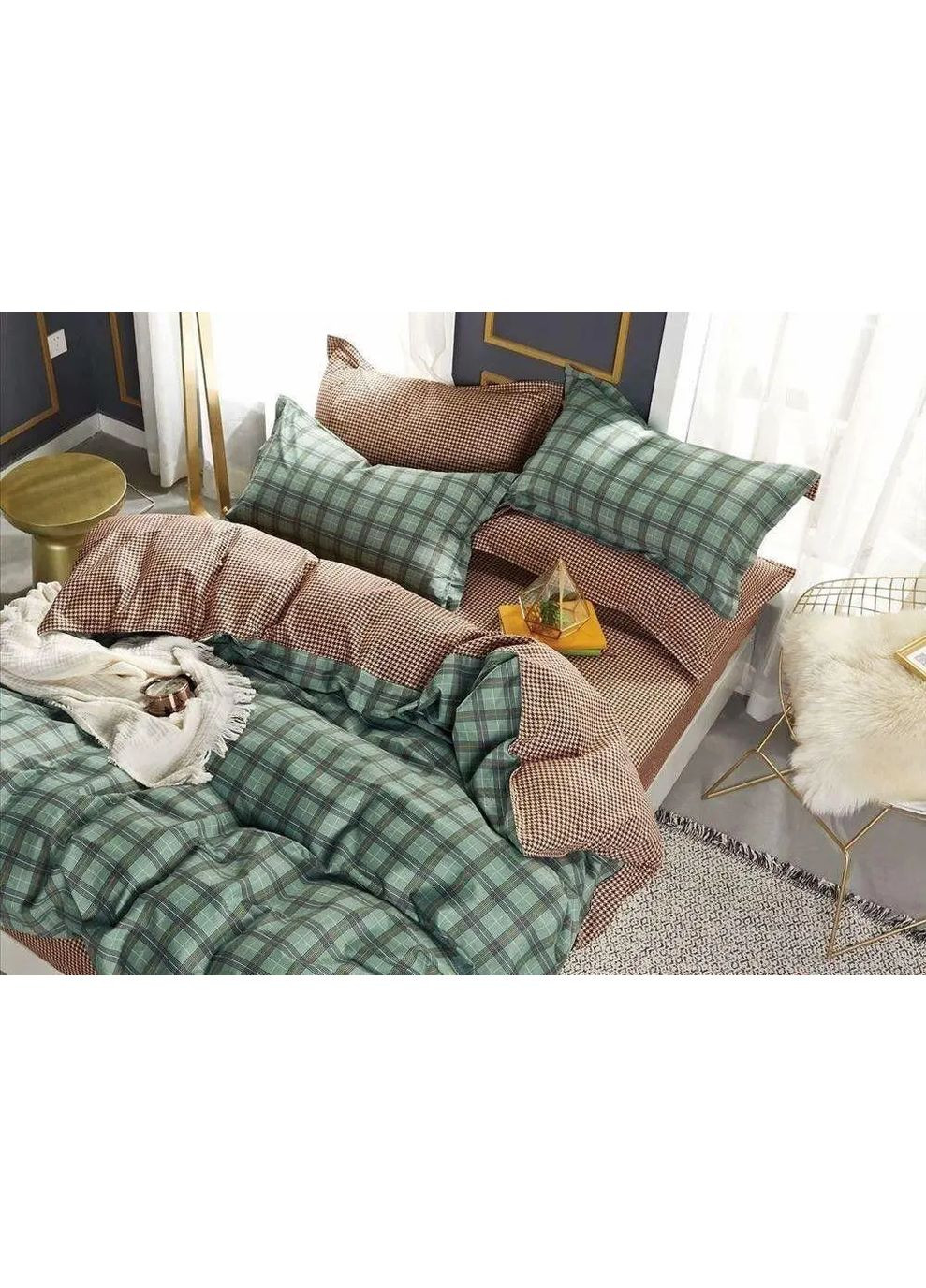 Комплект постільної білизни Бязь Голд "Арарат" Сімейний 150х220 см No Brand (352474186)